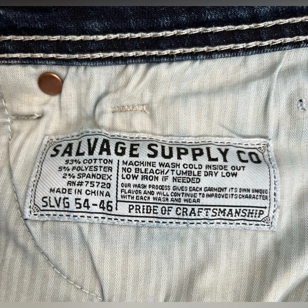 Buckle Salvage Supply Company Mens Havoc Straight Slim Fit Size 31R